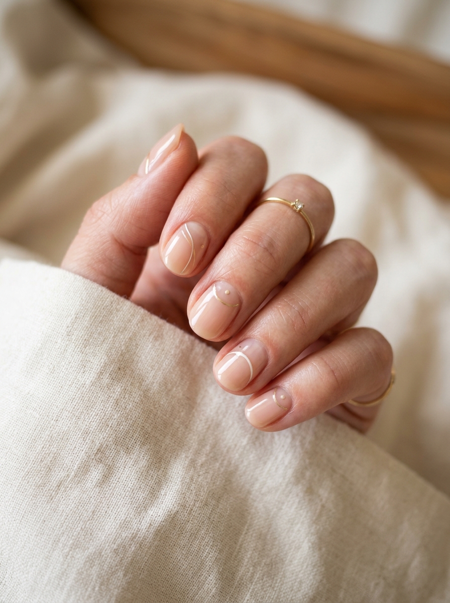 Negative Space Minimal Nails als Minimal Nails Inspiration 2026